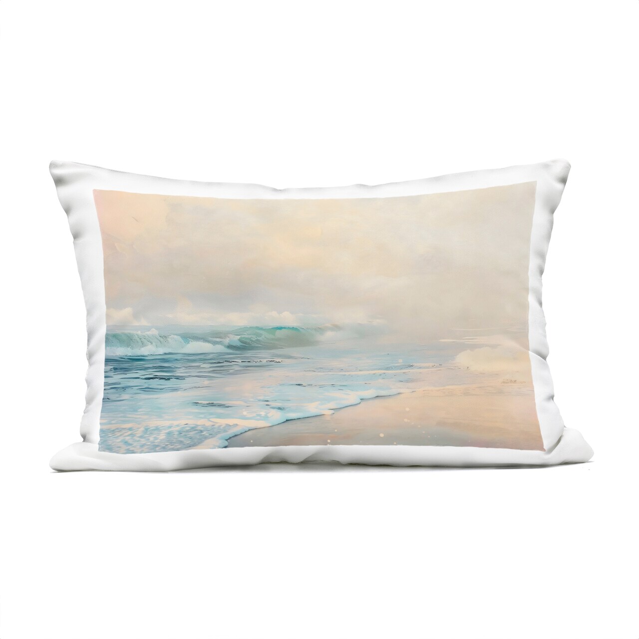 Stupell Industries Pale Beach Fade Outdoor Printed Pillow, design by LSR Creative Studio, 14 x 7 x 20